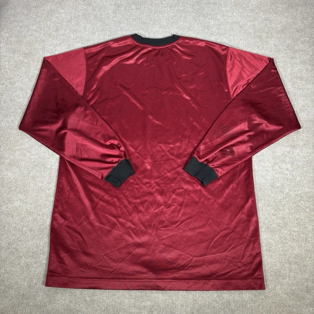 Vintage 90s Nike Jersey Shirt Mens XL Long Sleeve Red Striped‎ Distressed Skater